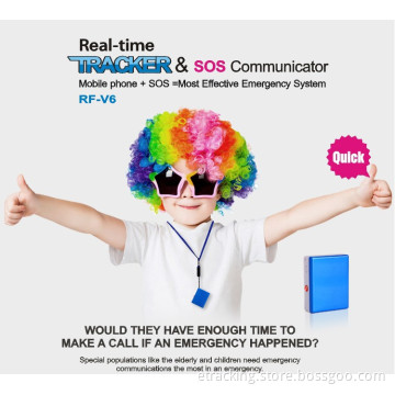 Real Time Tracker/ GPS Tracker/ Personal Tracker & Sos Communicator for Seniors/ Kids/ Disabled with Effective Emergency System RF-V6
